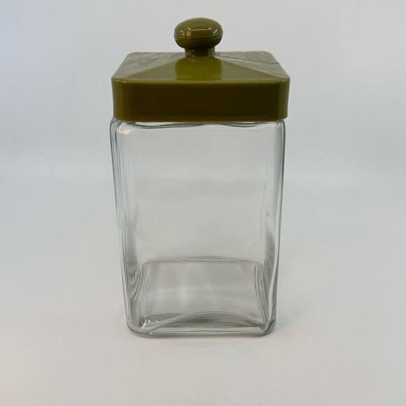 Glass Kitchen Food Storage Jar with Traditional Style Lid Household Clear Glass - Picture 1 of 5
